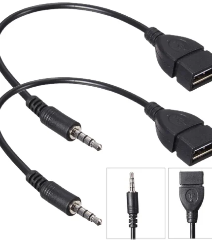 1-2Pcs-3-5mm-Black-Car-AUX-Audio-Cable-To-USB-Audio-Cable-Car-Electronics-USB